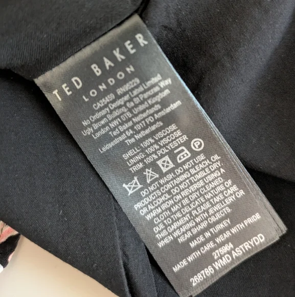 Ted Baker Astrydd Puff Sleeve Midi Dress - Picture 5 of 6